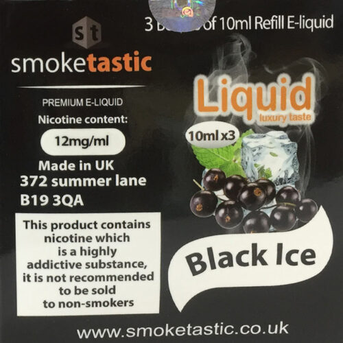 Black Ice - 30ml - Smoketastic eLiquid