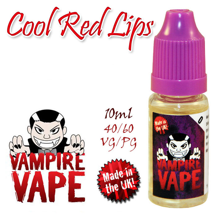 Cool Red Lips - Vampire Vape 40% VG e-Liquid - 10ml