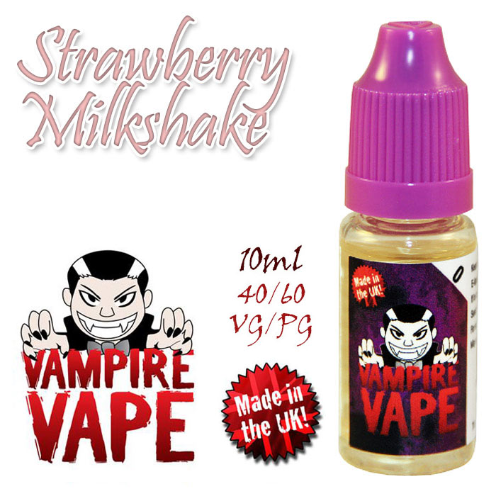 Strawberry Milkshake - Vampire Vape 40% VG e-Liquid - 10ml