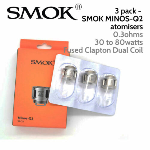3 pack - SMOK Minos-Q2 atomisers - 0.3 ohm