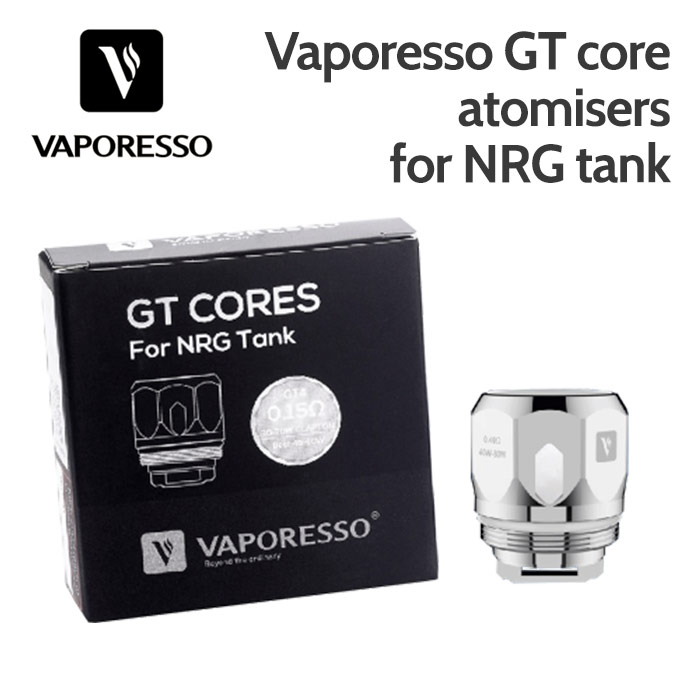 3 pack - Vaporesso GT core atomisers for NRG tank
