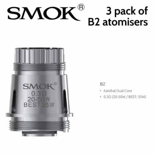 3 pack - SMOK B2 0.3ohm atomisers
