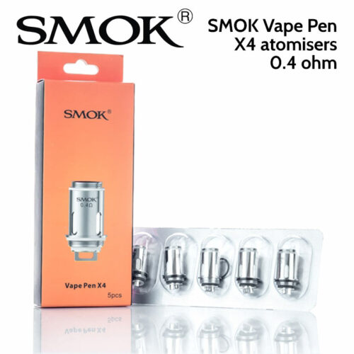 5 pack - SMOK Vape Pen X4 atomisers 0.4 ohm