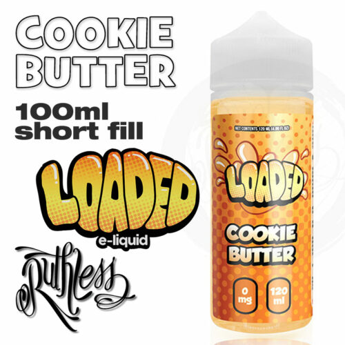 COOKIE BUTTER by Loaded by Ruthless e-liquid - 70% VG - 100ml