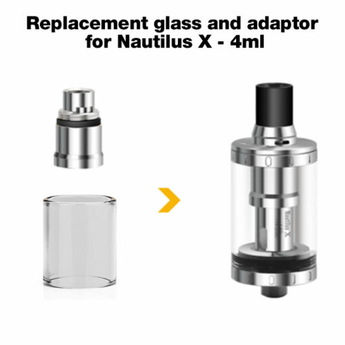 Replacement glass and adaptor for Aspire Nautilus X - 4ml