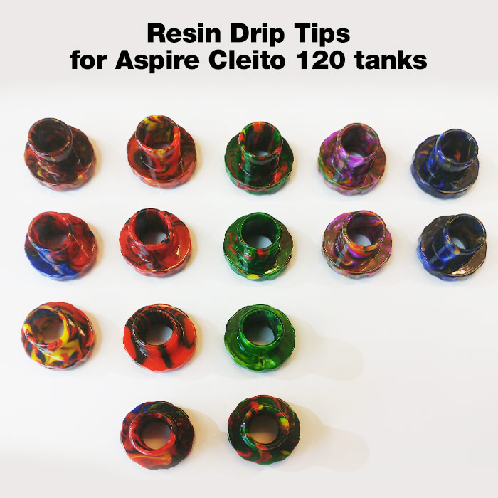 Resin Drip Tip for Aspire Cleito 120 tanks