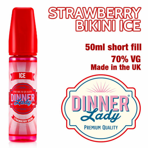 Strawberry Bikini Ice e-liquid by Dinner Lady - 70% VG - 50ml