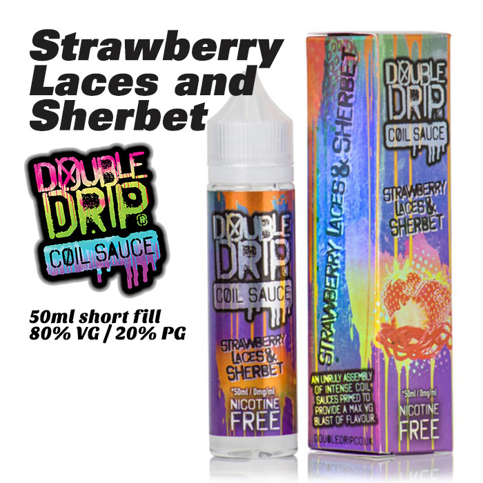 Strawberry Laces and Sherbet - Double Drip e-liquids - 50ml