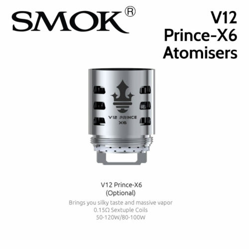 3 pack - SMOK V12 Prince-X6 0.15 ohm sextuple core atomisers