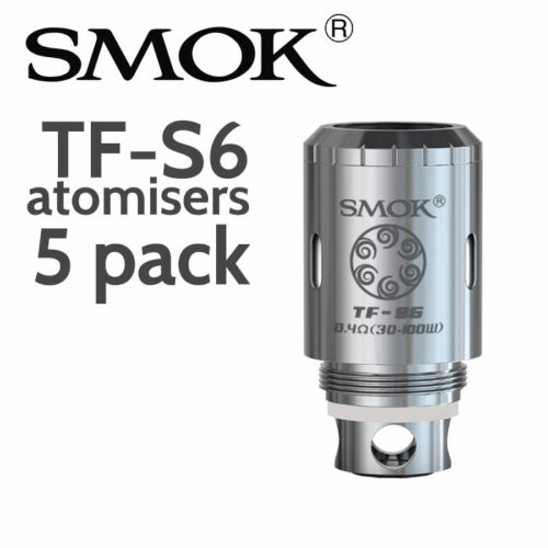 5 pack - SMOK TF-S6 Sextuple Coil Head 0.4 ohm Atomisers