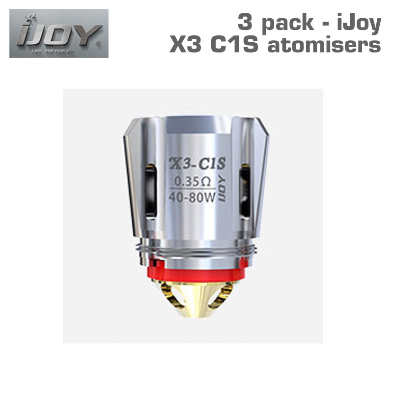 3 pack - iJoy X3 C1S atomisers