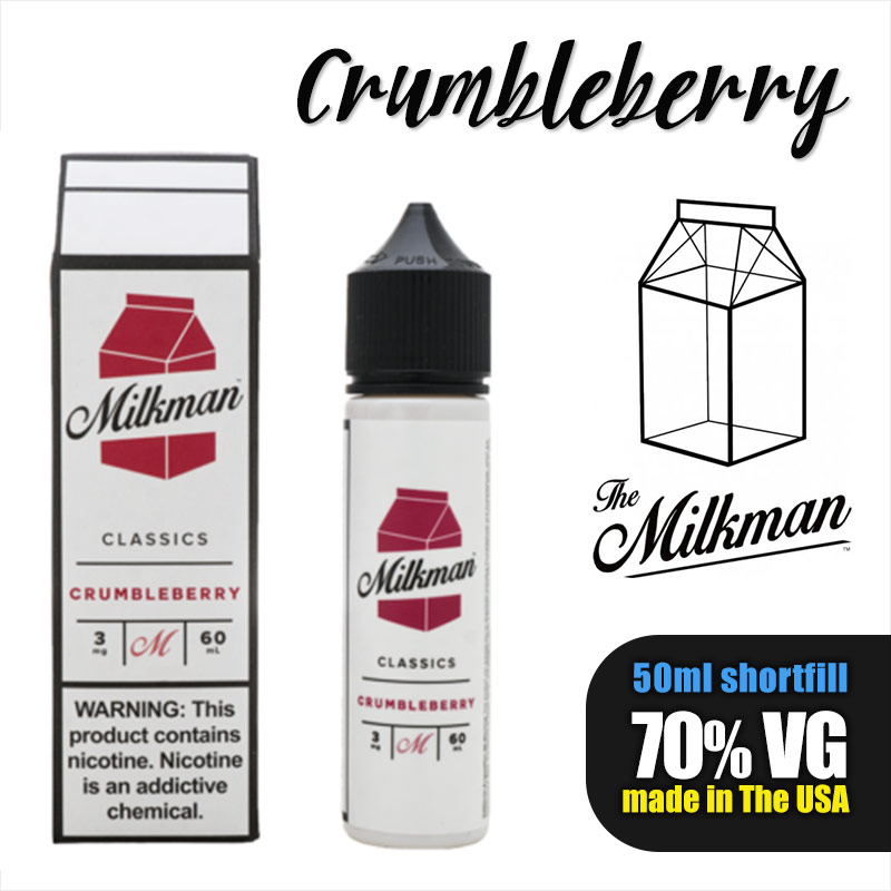 Crumbleberry e-liquid by The Milkman - 70% VG - 50ml
