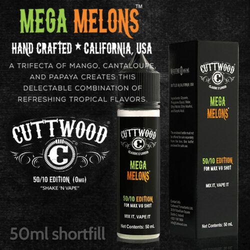 Mega Melons e-liquid - Cuttwood Vapor - 70% VG - 50ml