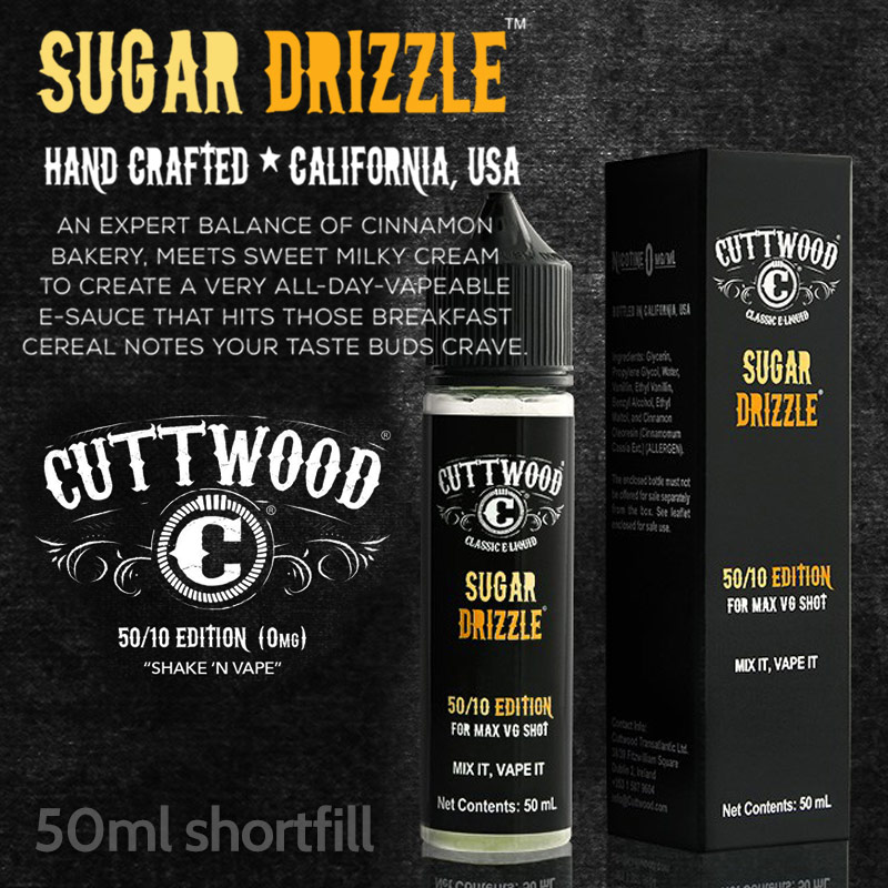 Sugar Drizzle e-liquid - Cuttwood Vapor - 70% VG - 50ml