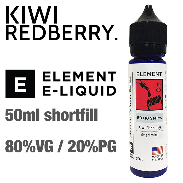 Kiwi Redberry by Element e-liquids - 50ml