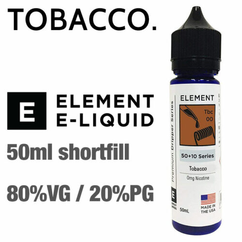 Tobacco by Element e-liquids - 50ml