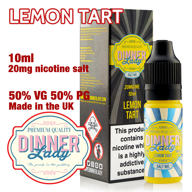 Lemon Tart - Dinner Lady Salt Nic e-liquids - 50% VG - 10ml