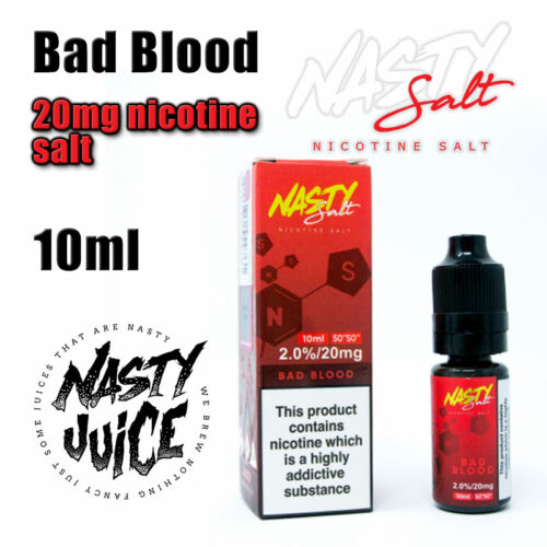 Bad Blood - Nasty Salts e-liquid - 10ml