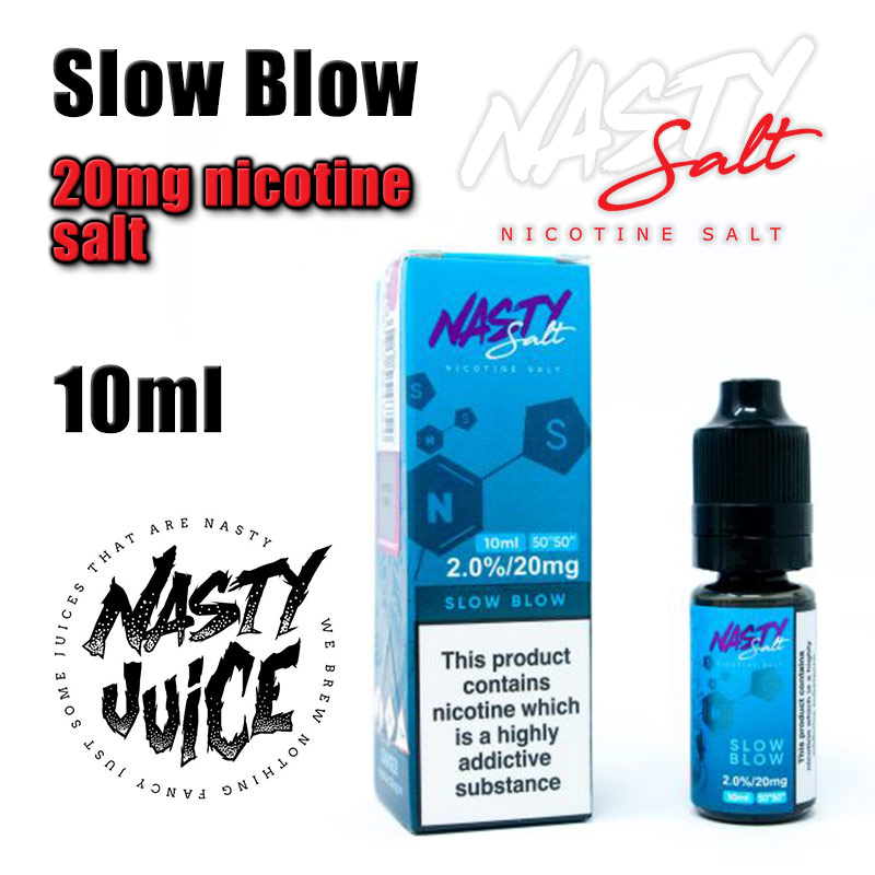 Slow Blow - Nasty Salts e-liquid - 10ml