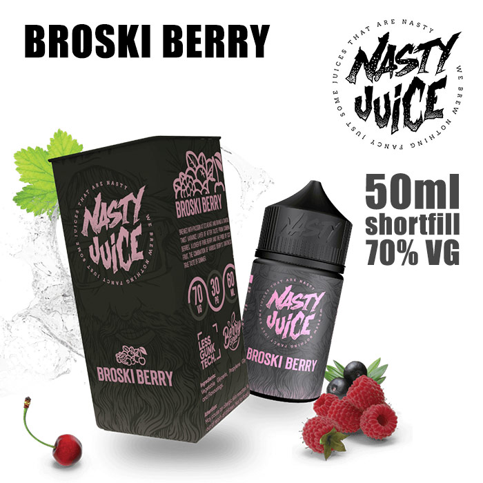 BROSKI BERRY - Nasty e-liquid - 70% VG - 50ml