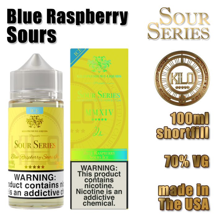 Blue Raspberry Sours - Kilo e-liquid - 70% VG - 100ml