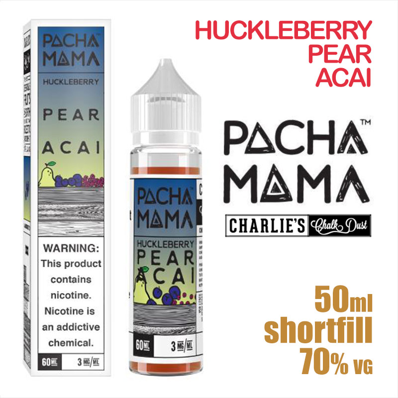 Huckleberry Pear Acai - PACHA MAMA eliquids - 50ml