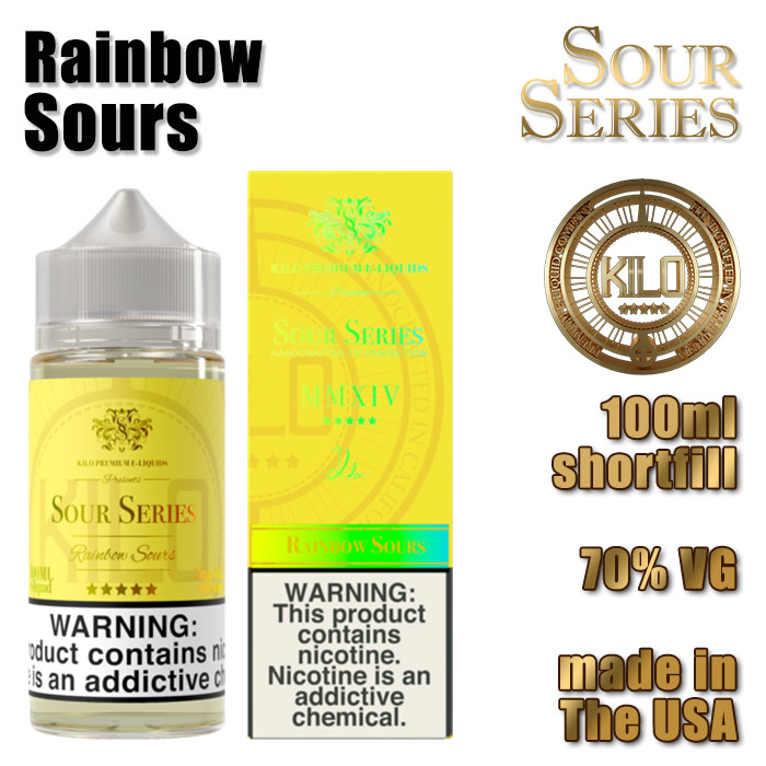 Rainbow Sours - Kilo e-liquid - 70% VG - 100ml
