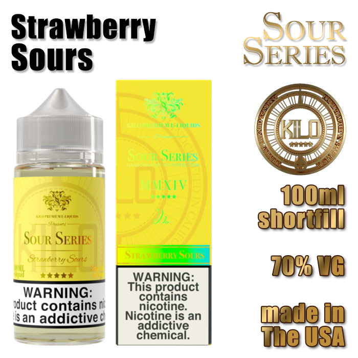 Strawberry Sours - Kilo e-liquid - 70% VG - 100ml