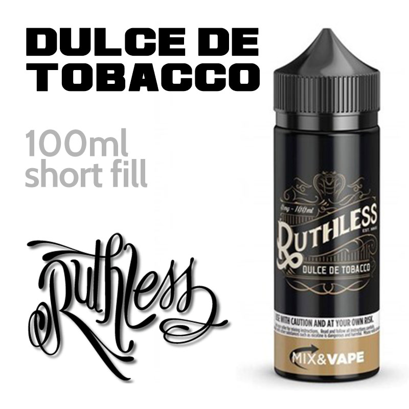Dulce De Tobacco - Ruthless Vapor - 70% VG - 100ml