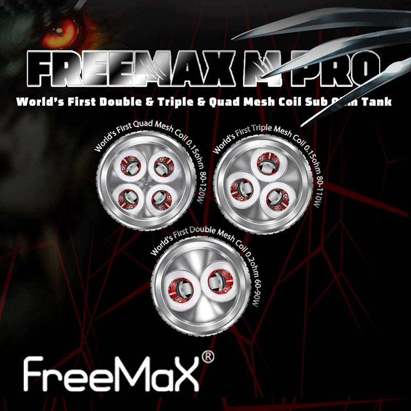3 pack - FreeMax Mesh atomisers