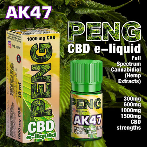 AK47 - PENG CBD e-liquid - 10ml and 30ml