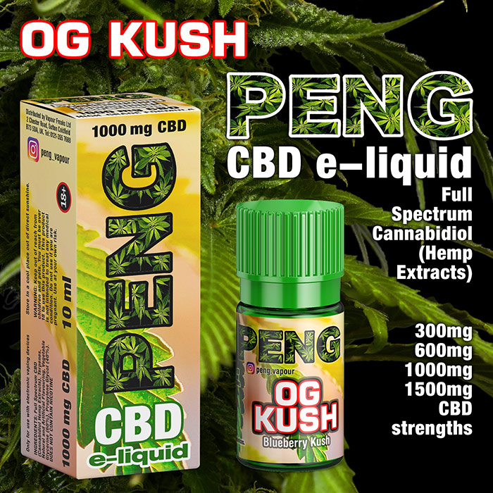 OG Kush - PENG CBD e-liquid - 10ml and 30ml