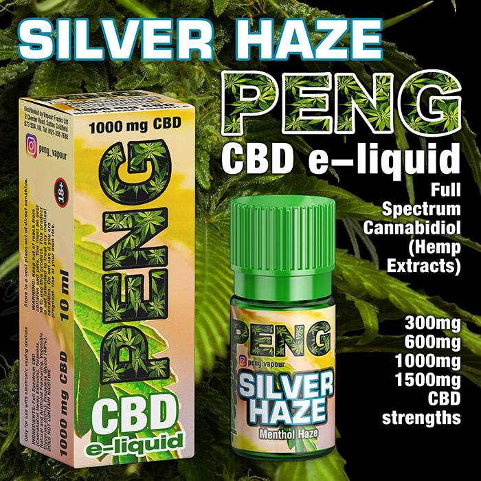 Silver Haze - PENG CBD e-liquid - 10ml and 30ml