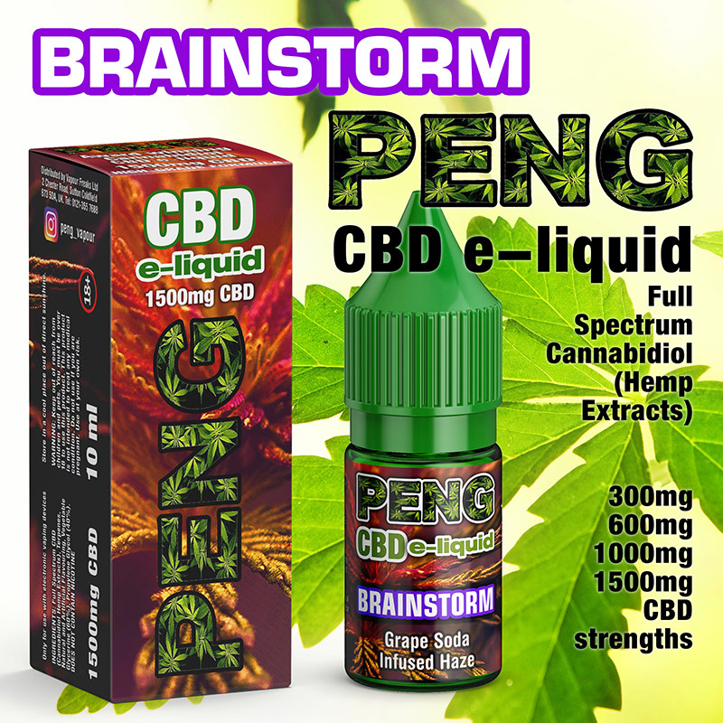 Brainstorm - PENG CBD e-liquid - 10ml and 30ml