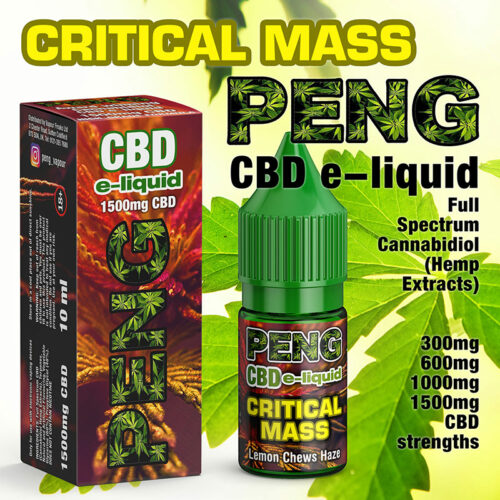 Critical Mass - PENG CBD e-liquid - 10ml and 30ml