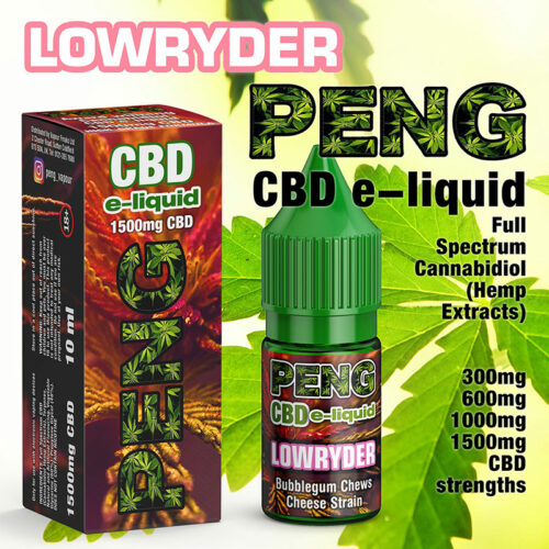 Lowryder - PENG CBD e-liquid - 10ml and 30ml