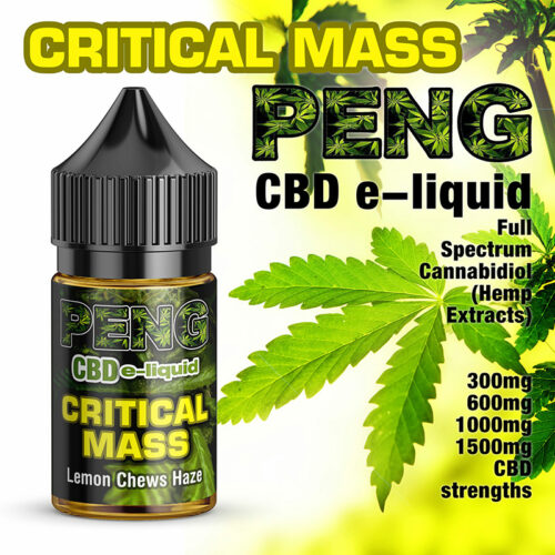 Critical Mass - PENG CBD e-liquid - 10ml and 30ml