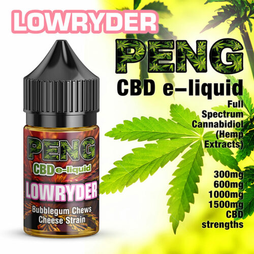 Lowryder - PENG CBD e-liquid - 10ml and 30ml