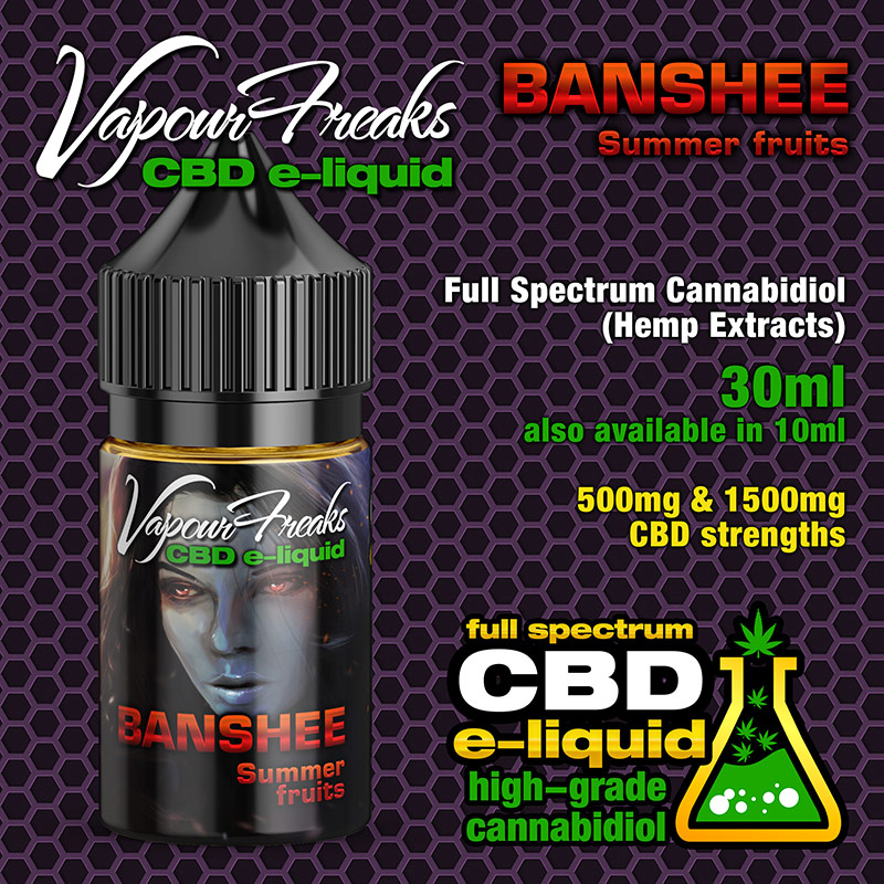 Banshee - Vapour Freaks CBD e-liquid 30ml