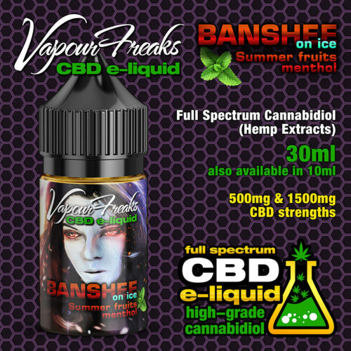 Banshee on Ice - Vapour Freaks CBD e-liquid 30ml