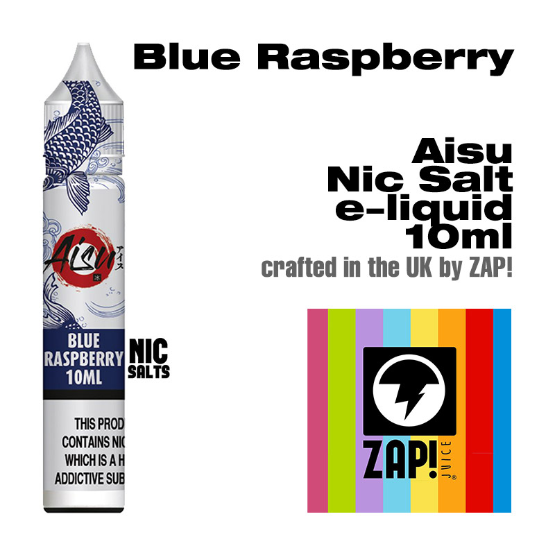 Blue Raspberry - Aisu NicSalt e-liquid made by Zap! 10ml