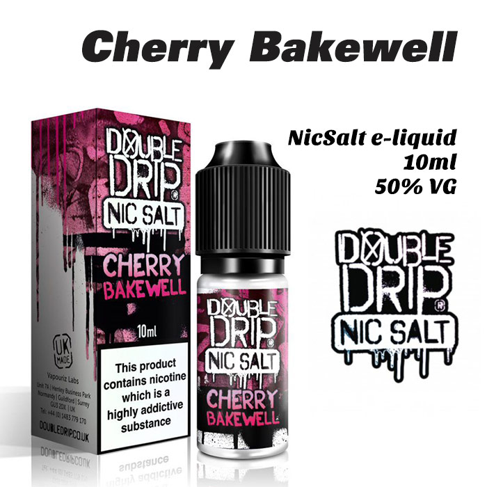 Cherry Bakewell - Double Drip NicSalt e-liquid 10ml