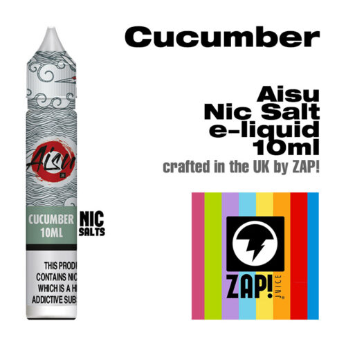 Cucumber - Aisu NicSalt e-liquid made by Zap! 10ml