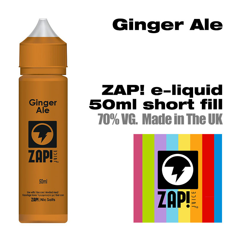 Ginger Ale by Zap! e-liquid - 70% VG - 50ml
