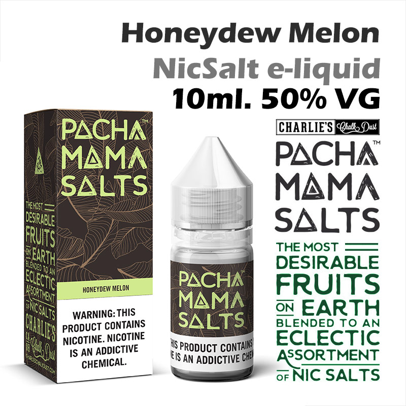Honeydew Melon - Pacha Mama NicSalt e-liquid by Charlies Chalk Dust 10ml