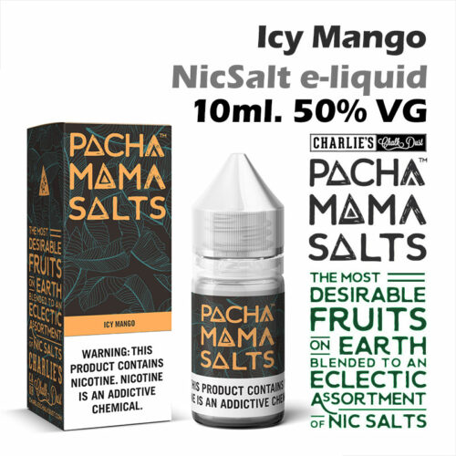 Icy Mango - Pacha Mama NicSalt e-liquid by Charlies Chalk Dust 10ml