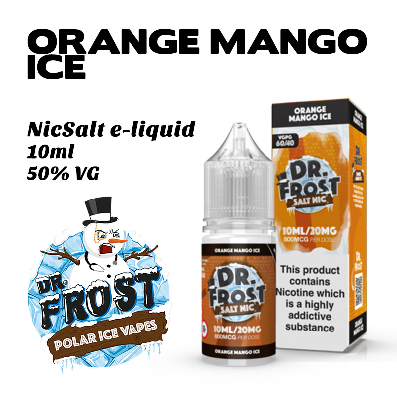 Orange Mango Ice - Dr Frost NicSalt e-liquid 10ml