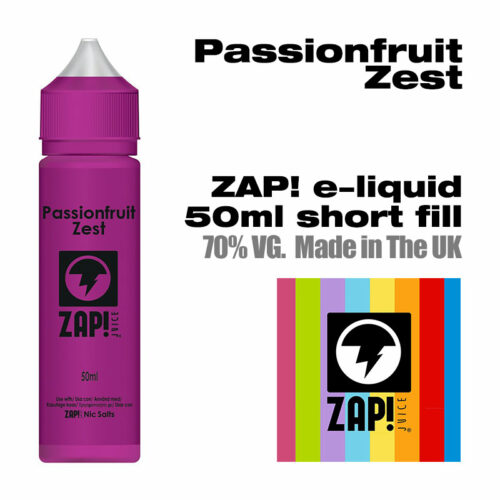Passionfruit Zest by Zap! e-liquid - 70% VG - 50ml