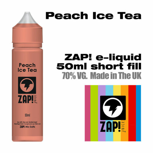 Peach Ice Tea by Zap! e-liquid - 70% VG - 50ml