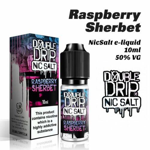 Raspberry Sherbet - Double Drip NicSalt e-liquid 10ml